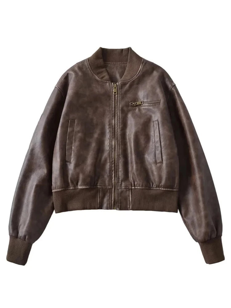 Luxue Urban Edge PU Leather Jacket