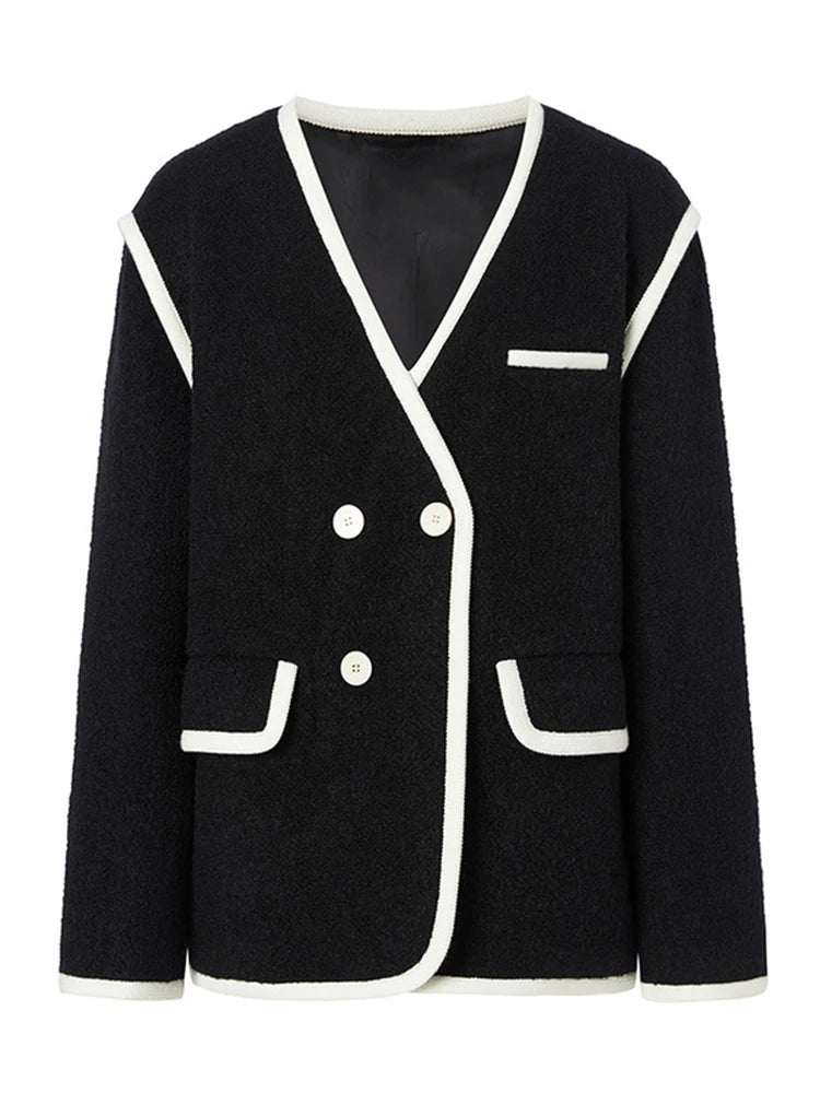 Luxue Heritage Wool Patchwork Coat
