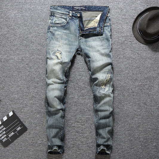 Luxue Italiano Classic Ripped Denim