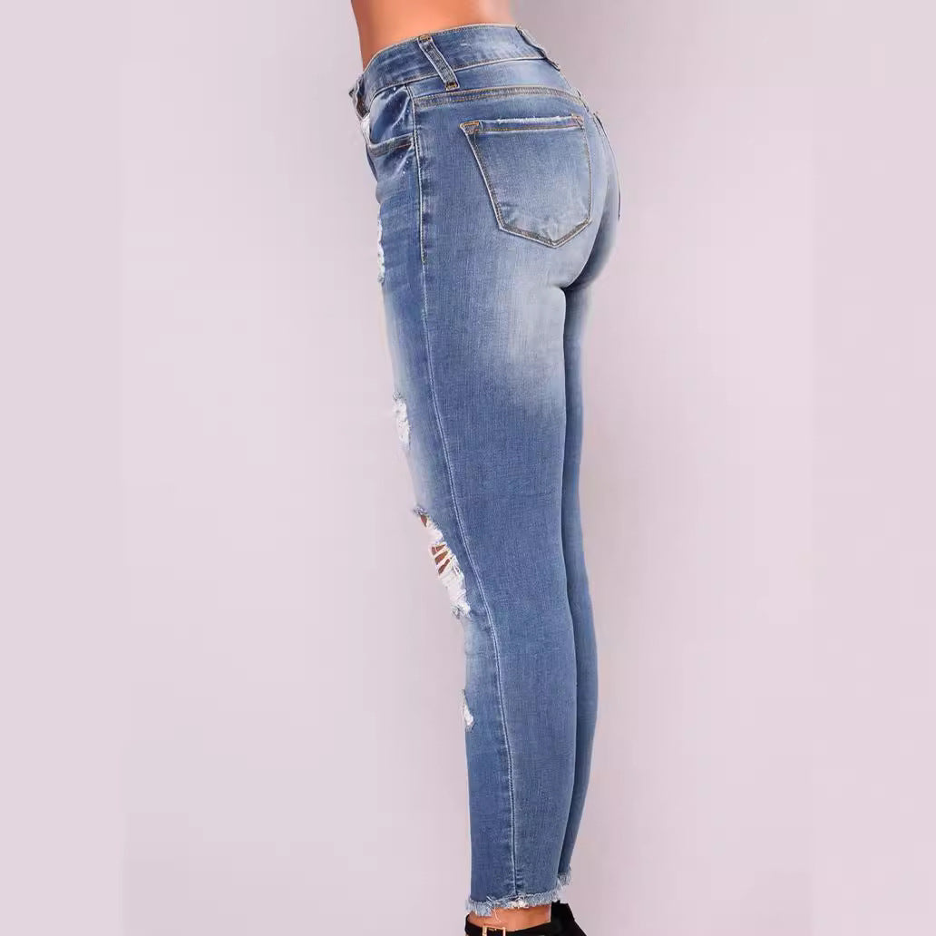Luxue EdgeSlim Ripped Skinny Jeans