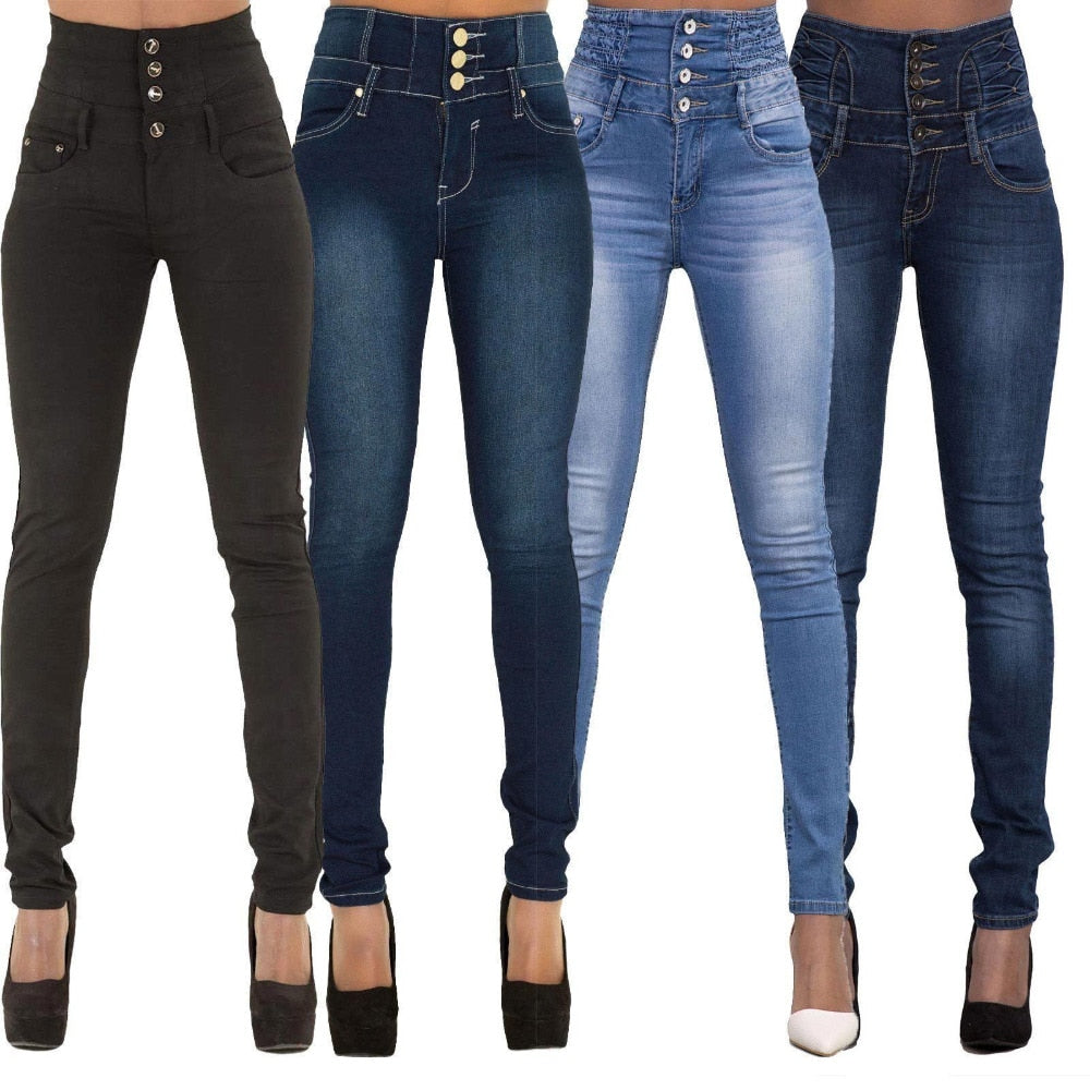 Luxue Summer Sculpt High-Waist Skinny Denim