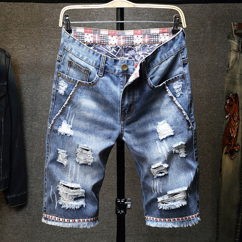 Luxue Vintage Edge Denim Shorts