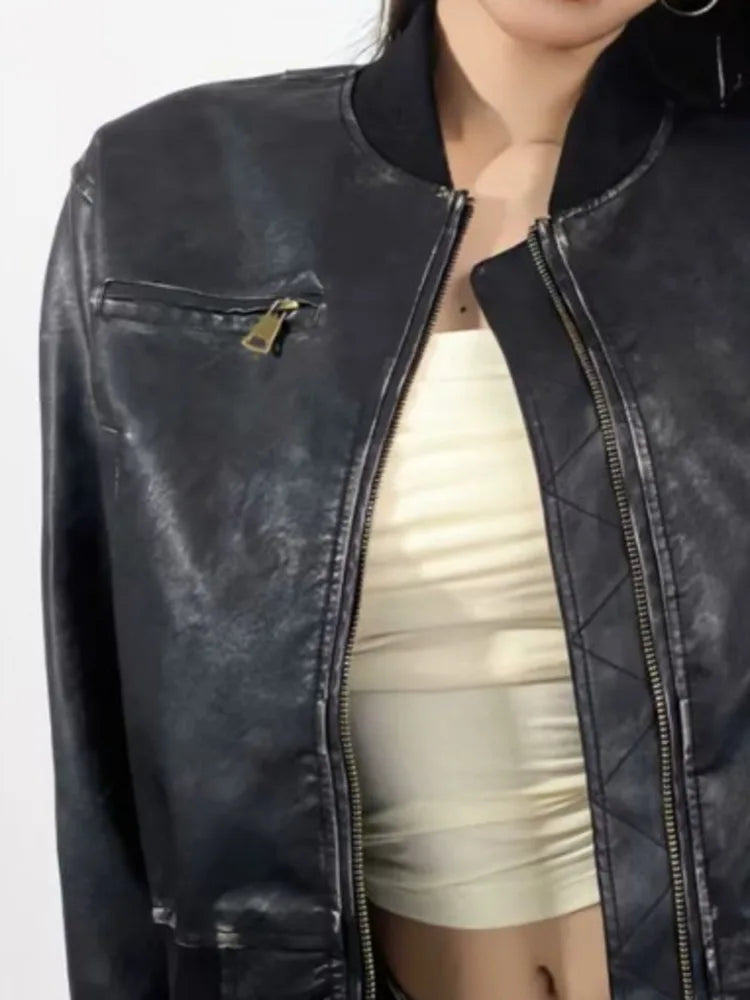 Luxue Urban Edge PU Leather Jacket