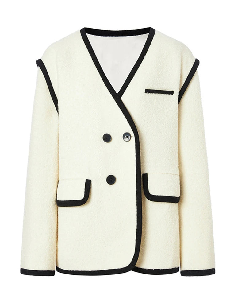 Luxue Heritage Wool Patchwork Coat