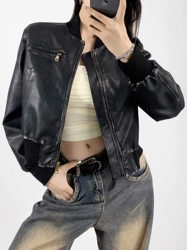 Luxue Urban Edge PU Leather Jacket