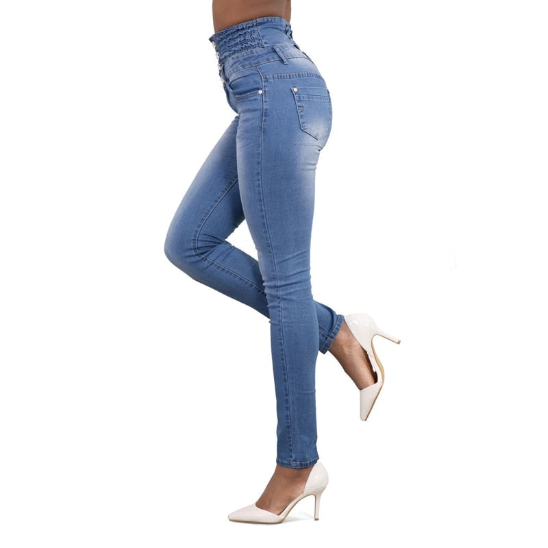 Luxue Summer Sculpt High-Waist Skinny Denim