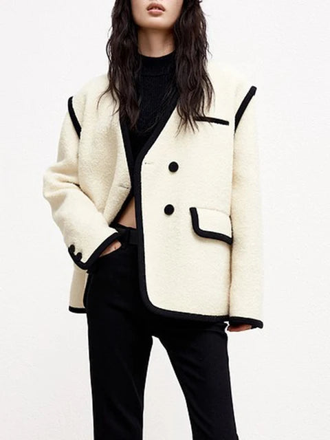 Luxue Heritage Wool Patchwork Coat