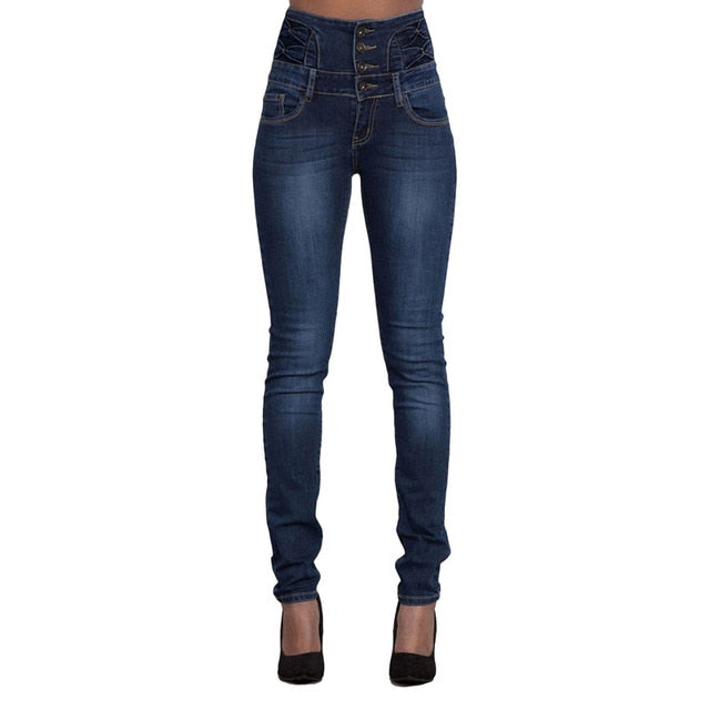 Luxue Summer Sculpt High-Waist Skinny Denim
