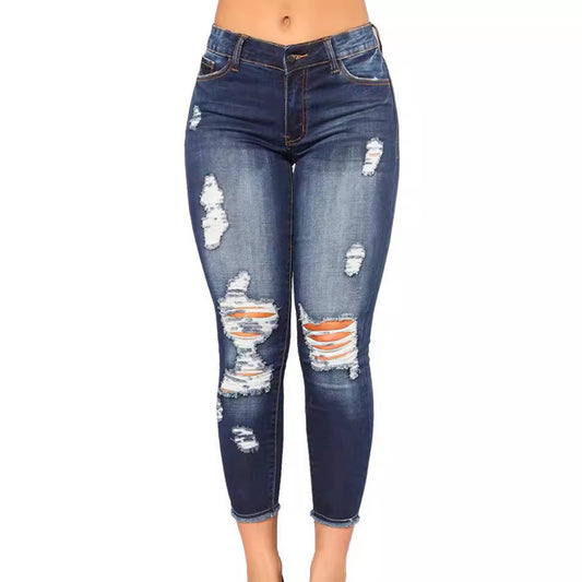 Luxue EdgeSlim Ripped Skinny Jeans