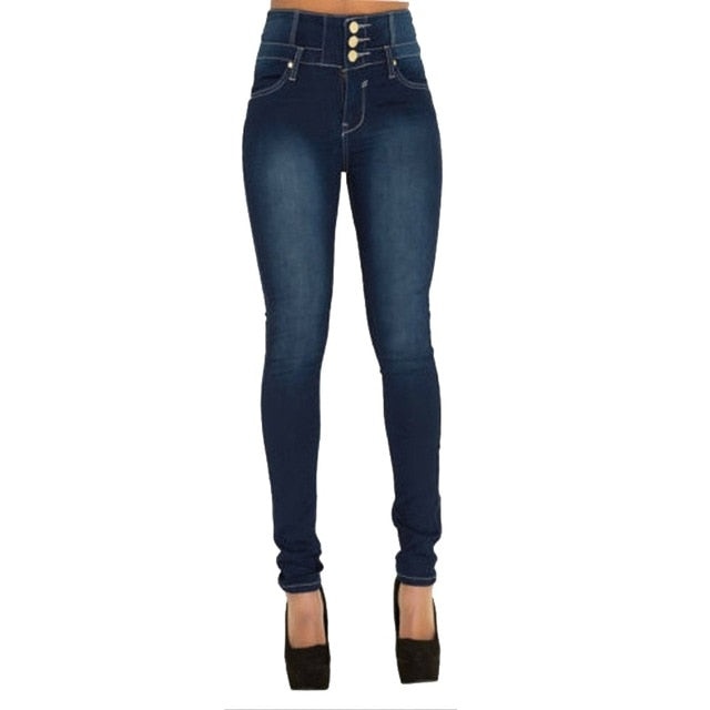Luxue Summer Sculpt High-Waist Skinny Denim