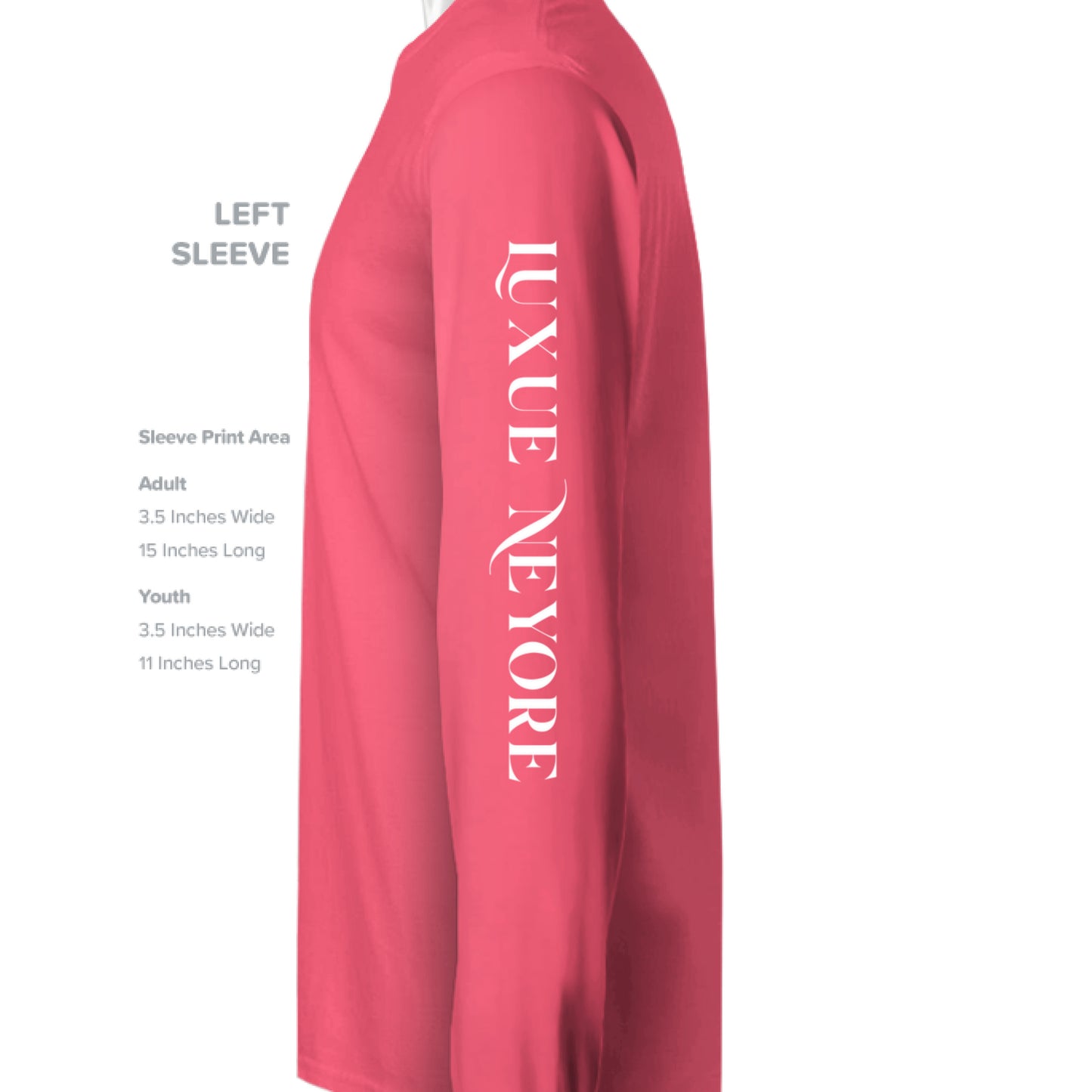 Hot Coral - SLEEVE_LEFT